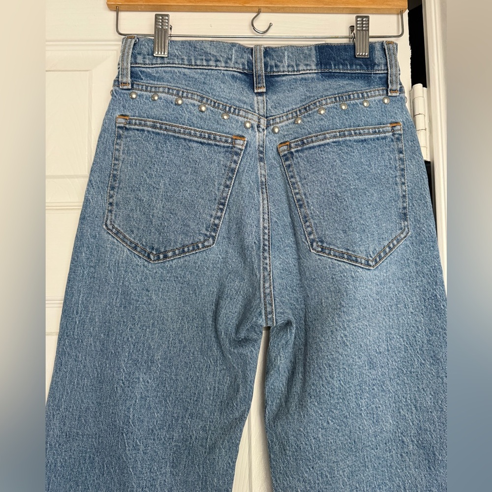 Abercrombie & fitch studded straight jeans. High rise 90’s relaxed - Picture 3 of 5